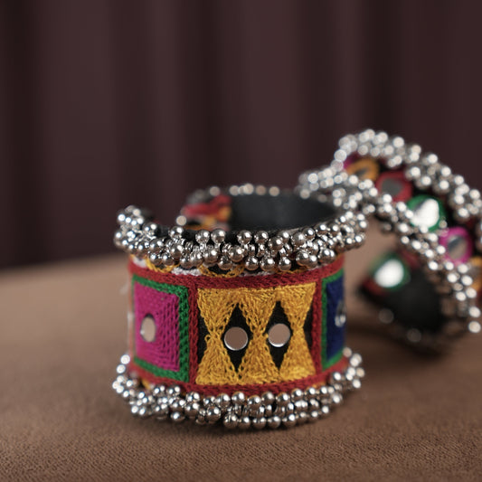 Handmade Jewellery | Bracelets Kada | Multi Color | Fabric